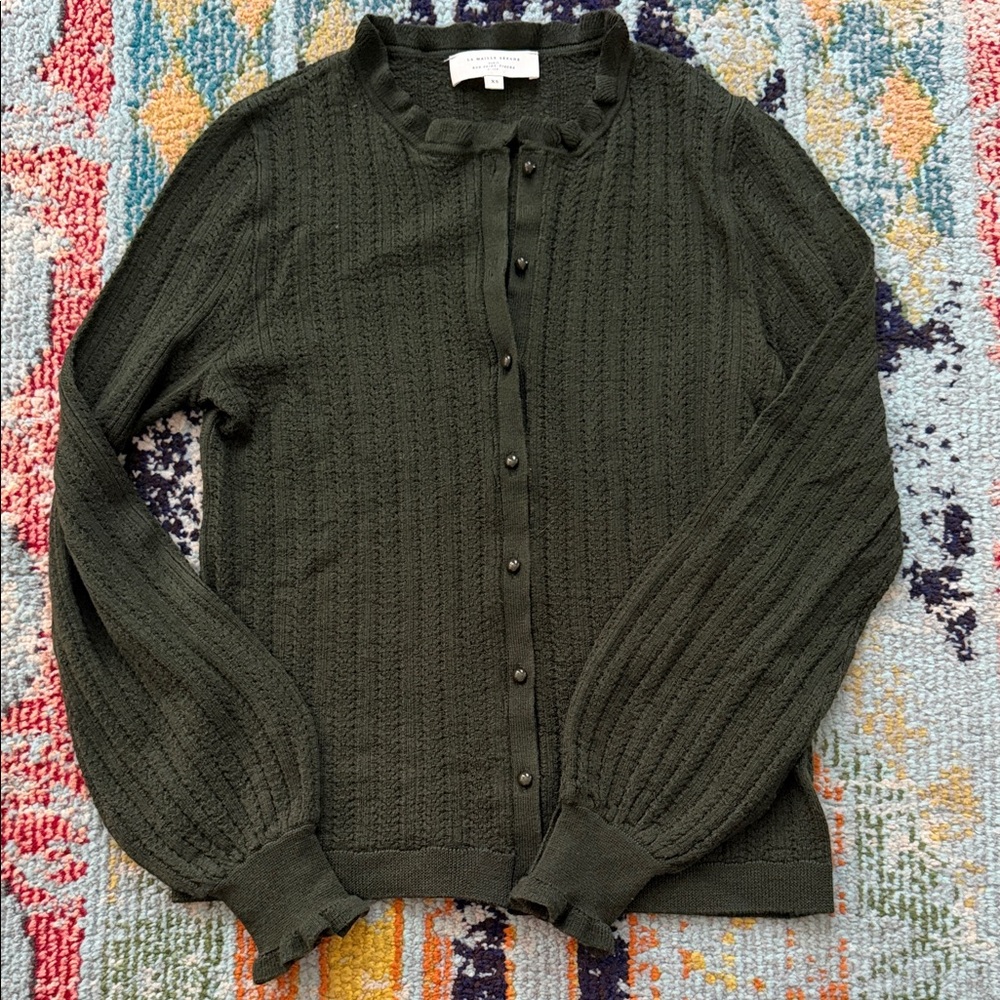 Sezan Louis Cable-Knit Button Cardigan size XS - Picture 2 of 7
